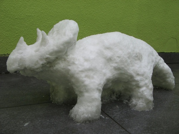 Snow triceratops